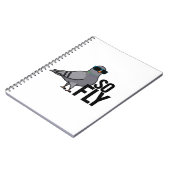 Carnet Pun de Pigeon Drôle et Cool Tellement Chic (Côté gauche)