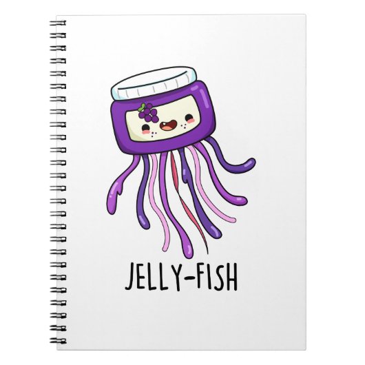 Carnet Pun de pot de gelée de méduse drôle (Devant)