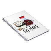 Carnet Pun de sauce soja drôle Soy Mates (Côté Droit)