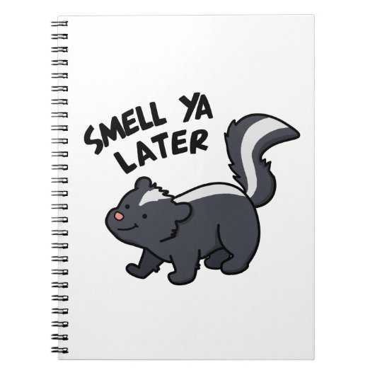 Carnet Pun drôle de mouffette À plus tard (Devant)