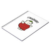 Carnet Pun Fraise Ours Drôle Fraise (Côté gauche)