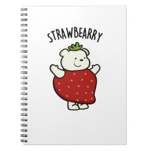 Carnet Pun Fraise Ours Drôle Fraise