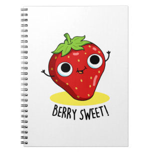 Carnet Pun Fraise Sucré Mignon