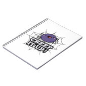 Carnet Pun fun fou d'araignée drôle  (Côté gauche)