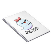 Carnet Pun Halloween Fantôme Féminin Drôle Bootiful (Côté Droit)