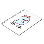 Carnet Pun Halloween Fantôme Féminin Drôle Bootiful (Côté gauche)