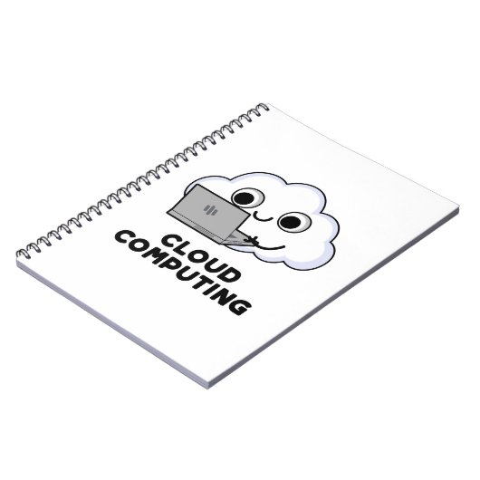 Carnet Pun informatique drôle de cloud computing et météo (Côté gauche)