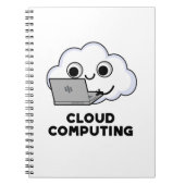 Carnet Pun informatique drôle de cloud computing et météo (Devant)
