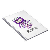 Carnet Pun Jar de gelée drôle de méduse  (Côté Droit)