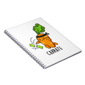Carnet Pun Karaté Carotte Drôle Carrate (Côté Droit)