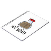 Carnet Punais de Sauce Soja Drôle Soy What  (Côté gauche)