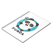 Carnet Punda Drôle Animal Panda Jeu de mots (Côté gauche)