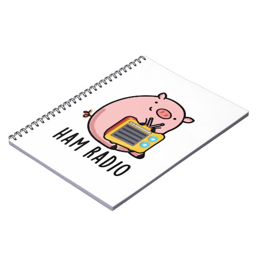 Carnet Punition de cochon drôle de radio amateur (Côté gauche)