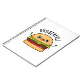 Carnet Punition de pain de hamburger drôle merveilleux (Côté gauche)