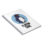 Carnet Punition de pingouin drôle et cool à retourner (Côté Droit)