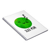 Carnet Punition drôle de pois endormi Slee-pea (Côté Droit)