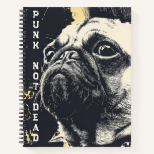 Carnet Punk Not Dead Bulldog – Rock Chien Art