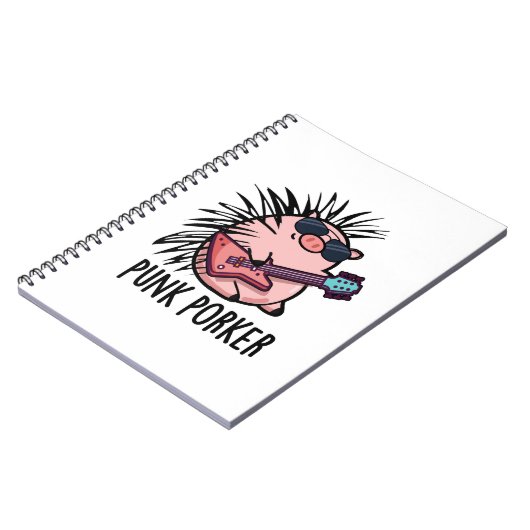 Carnet Punk Porker Funny Punk Rocker Pig Pun (Côté gauche)