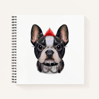 Carnet Punk Rock Style Français Bulldog Pour Amoureux des