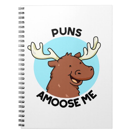 Carnet Puns Amoose Me Funny Moose Pun (Devant)
