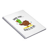 Carnet Puns Animaux Me Quack Up Funny Pun Canard (Côté Droit)