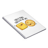 Carnet Puns Fromage Qui Me Font Craquer Funny Cheese Pun (Côté Droit)