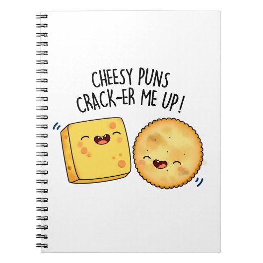 Carnet Puns Fromage Qui Me Font Craquer Funny Cheese Pun (Devant)