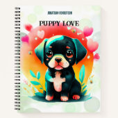 Carnet Puppy love nom personnel/titre Spiral Sketch (Devant)