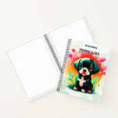 Carnet Puppy love nom personnel/titre Spiral Sketch (Intérieur)