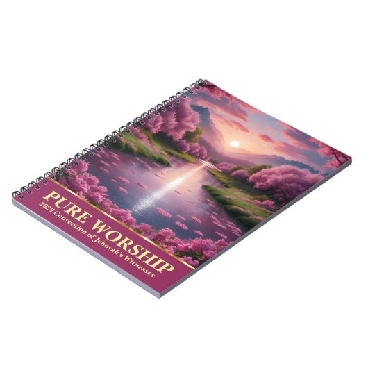 Carnet Pure Worship JW Convention 2025 Gifts Spiral (Côté gauche)