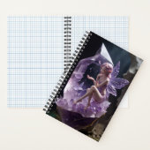 Carnet Purple Améthyste Crystals Fée Magique (À l'intérieur)