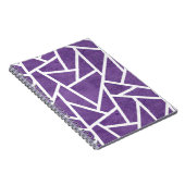 Carnet Purple and white mosaic pattern (Côté Droit)