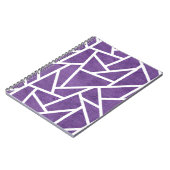 Carnet Purple and white mosaic pattern (Côté gauche)