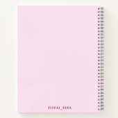 Carnet Purple and yellow Notebook with geometric flowers (Dos)