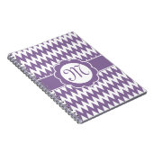 Carnet Purple Chevron Motif & Fleur Monogram (Côté Droit)