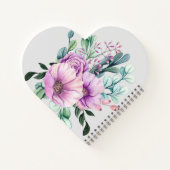 Carnet Purple Floral ENSEIGNANT Cadeau - Ajouter le nom d (Dos)