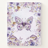 Carnet Purple Floral Fairy First Guestbook Deluxe  (Dos)