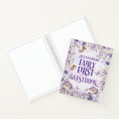 Carnet Purple Floral Fairy First Guestbook Deluxe  (Intérieur)