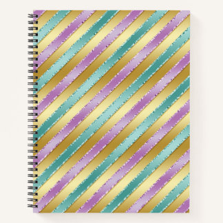 CARNET PURPLE & GREEN RIBBON REGARDER MOTIFS