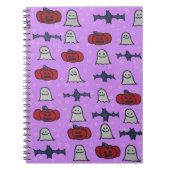 Carnet Purple Halloween Fun Print (Devant)
