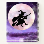 Carnet Purple Halloween Old House Bats Pleine lune Recett (Dos)