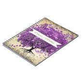 Carnet Purple Heart Leaf Tree Wedding Planner (Côté gauche)