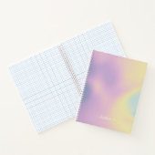Carnet Purple Holographique Dégradé Ombré Élégant Script (Intérieur)
