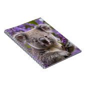 Carnet Purple Jacaranda Koala Ours, (Côté Droit)