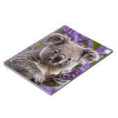 Carnet Purple Jacaranda Koala Ours, (Côté gauche)