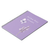 Carnet Purple Lavender Butterfly (Côté gauche)