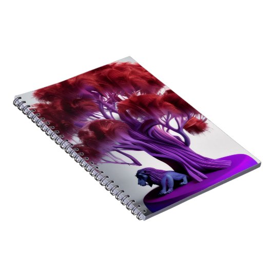 Carnet Purple lion tree Notebook (Côté Droit)