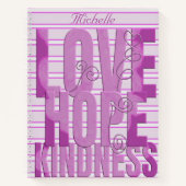 Carnet Purple Marbled Inspirational (Devant)