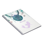 Carnet Purple Mermaid Beach Bling Glam Sparkle Custom (Côté Droit)