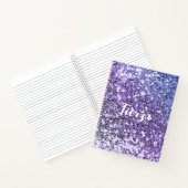 Carnet Purple Ombre Chunky Parties scintillant personnali (Intérieur)